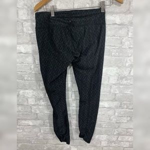 Women’s Prana Black Gray  Workout Leggings Sz Med